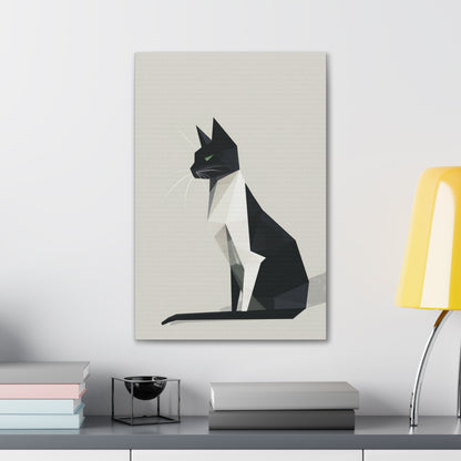 Cat - Digital Illustration Canvas Gallery Wraps