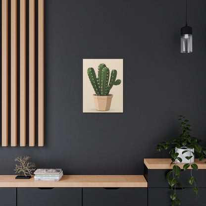 Cactus Plant - Illustration Canvas Gallery Wraps