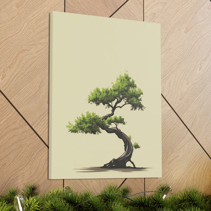 Bonsai Tree - Illustration Canvas Gallery Wraps