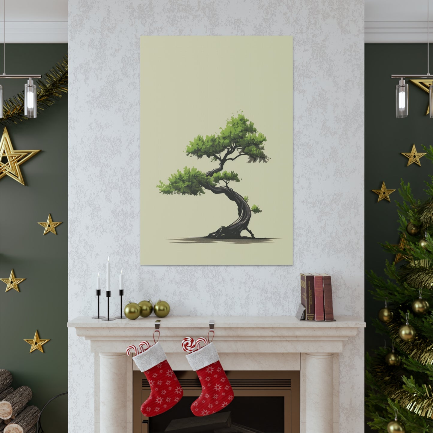 Bonsai Tree - Illustration Canvas Gallery Wraps