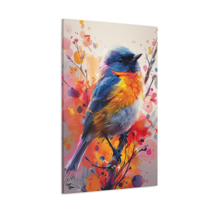 Bird - Abstract Illustration Canvas Gallery Wraps