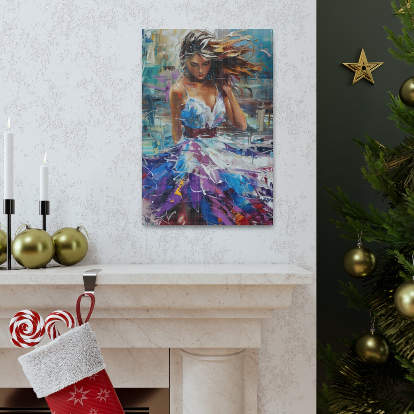 woman - Digital Print Canvas Gallery Wraps