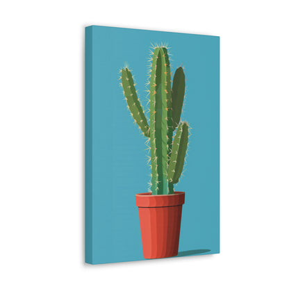 Cactus Plant - Illustration Canvas Gallery Wraps