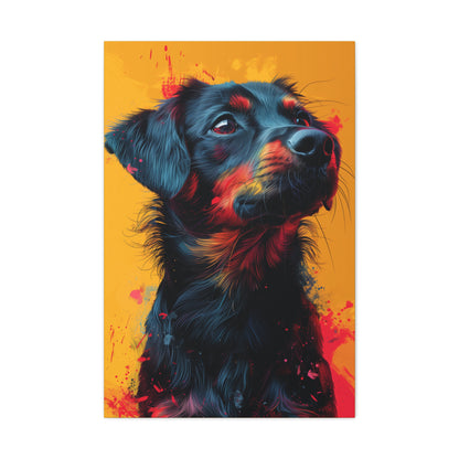 Labrador Dog - Abstract Illustration Canvas Gallery Wraps