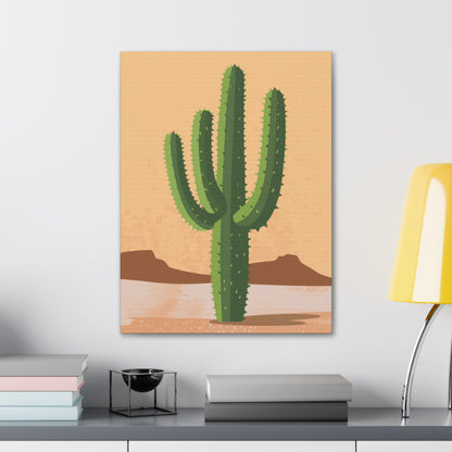 Cactus Plant - Illustration Canvas Gallery Wraps