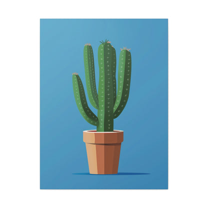 Cactus Plant - Illustration Canvas Gallery Wraps