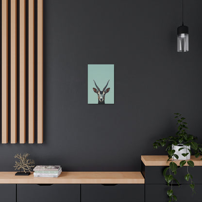 Antelope with Antlers Digital Illustration Canvas Gallery Wraps