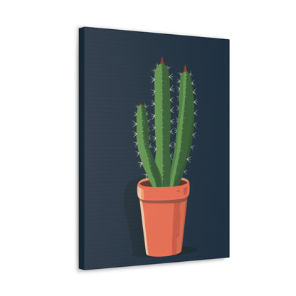 Cactus Plant - Illustration Canvas Gallery Wraps