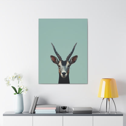 Antelope with Antlers Digital Illustration Canvas Gallery Wraps