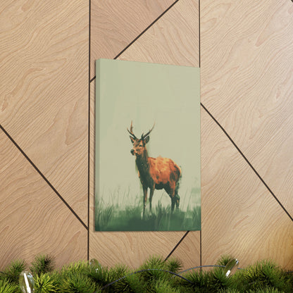 Reindeer Digital Illustration Canvas Gallery Wraps