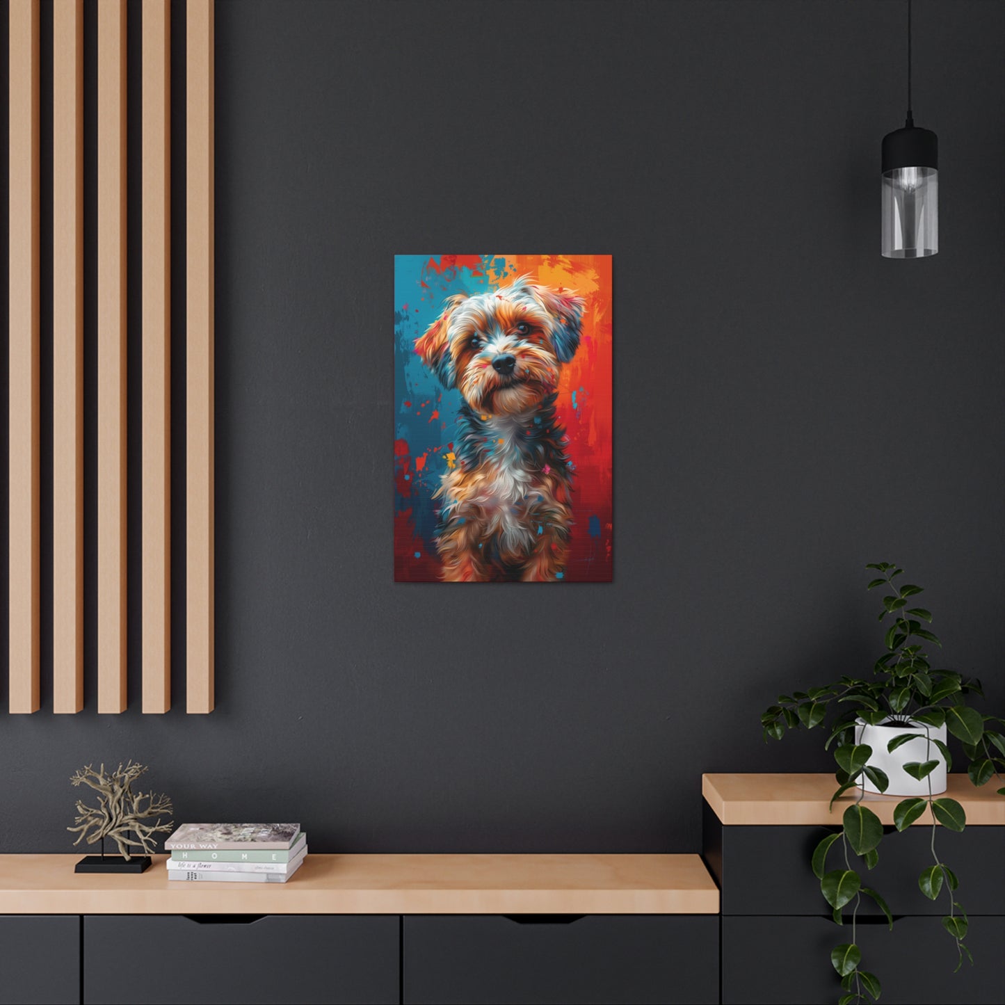 Terrier Dog - Illustration Canvas Gallery Wraps