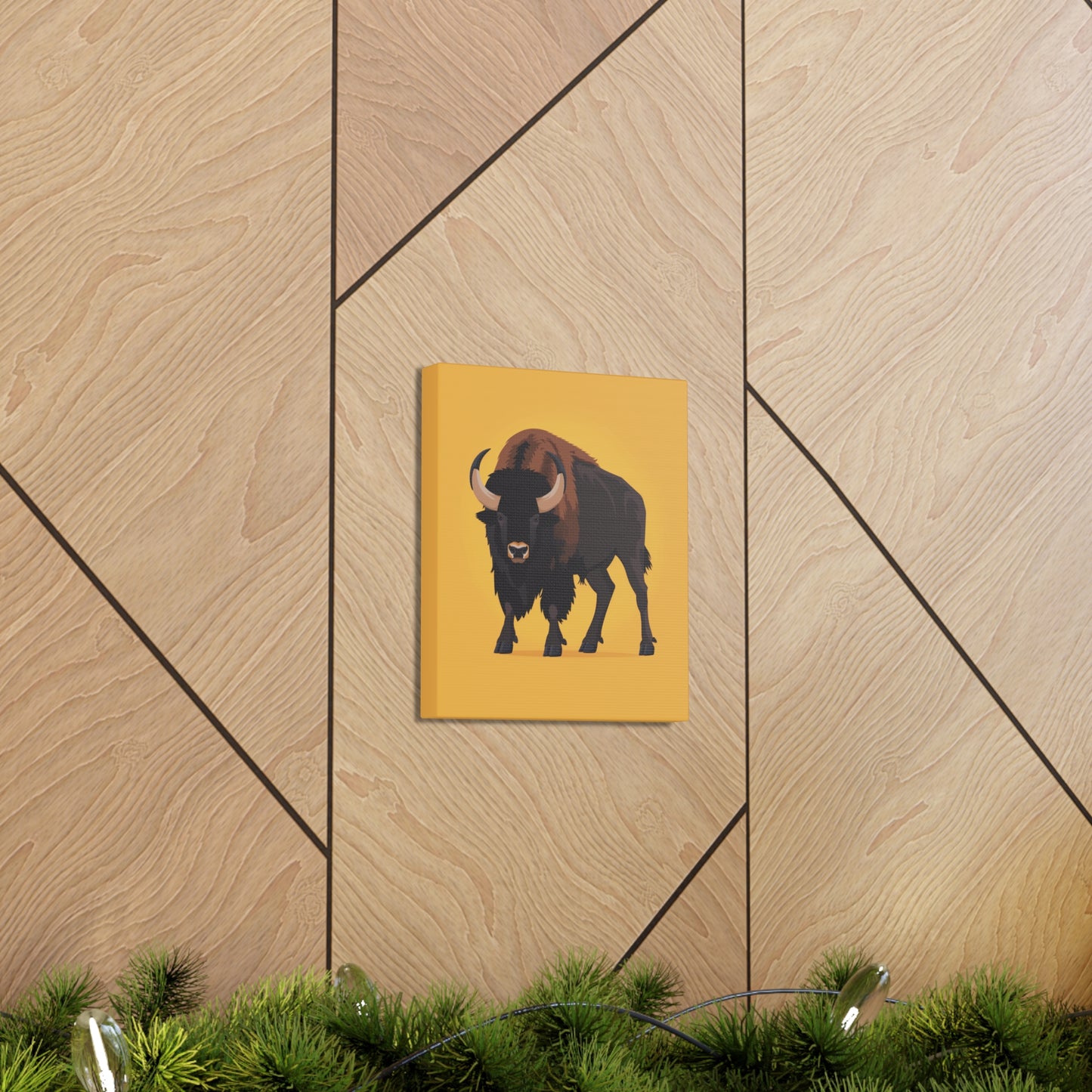 Bison - Digital Illustration Canvas Gallery Wraps