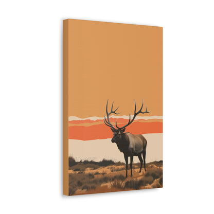 Moose - Digital Illustration Canvas Gallery Wraps