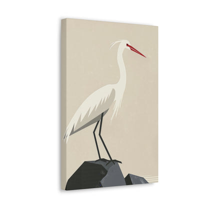 Stork Digital Illustration Canvas Gallery Wraps