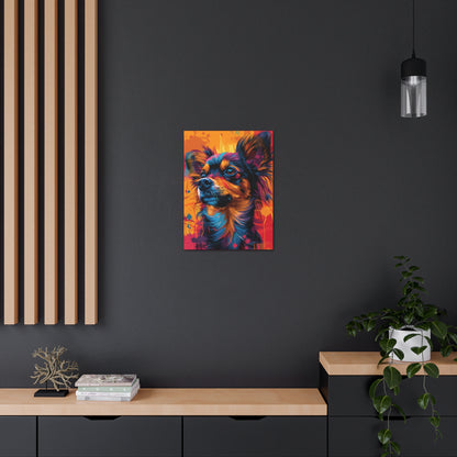 Chihuahua Dog - Abstract Illustration Canvas Gallery Wraps