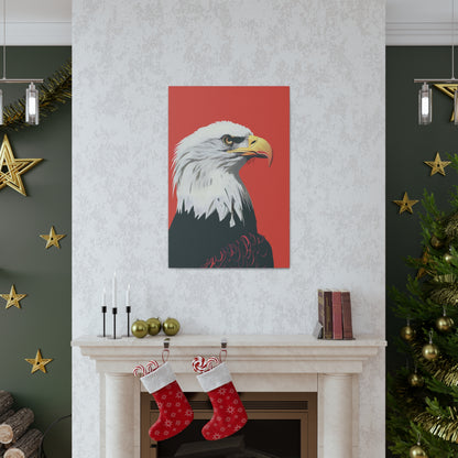 Bald Eagle Digital Illustration Canvas Gallery Wraps