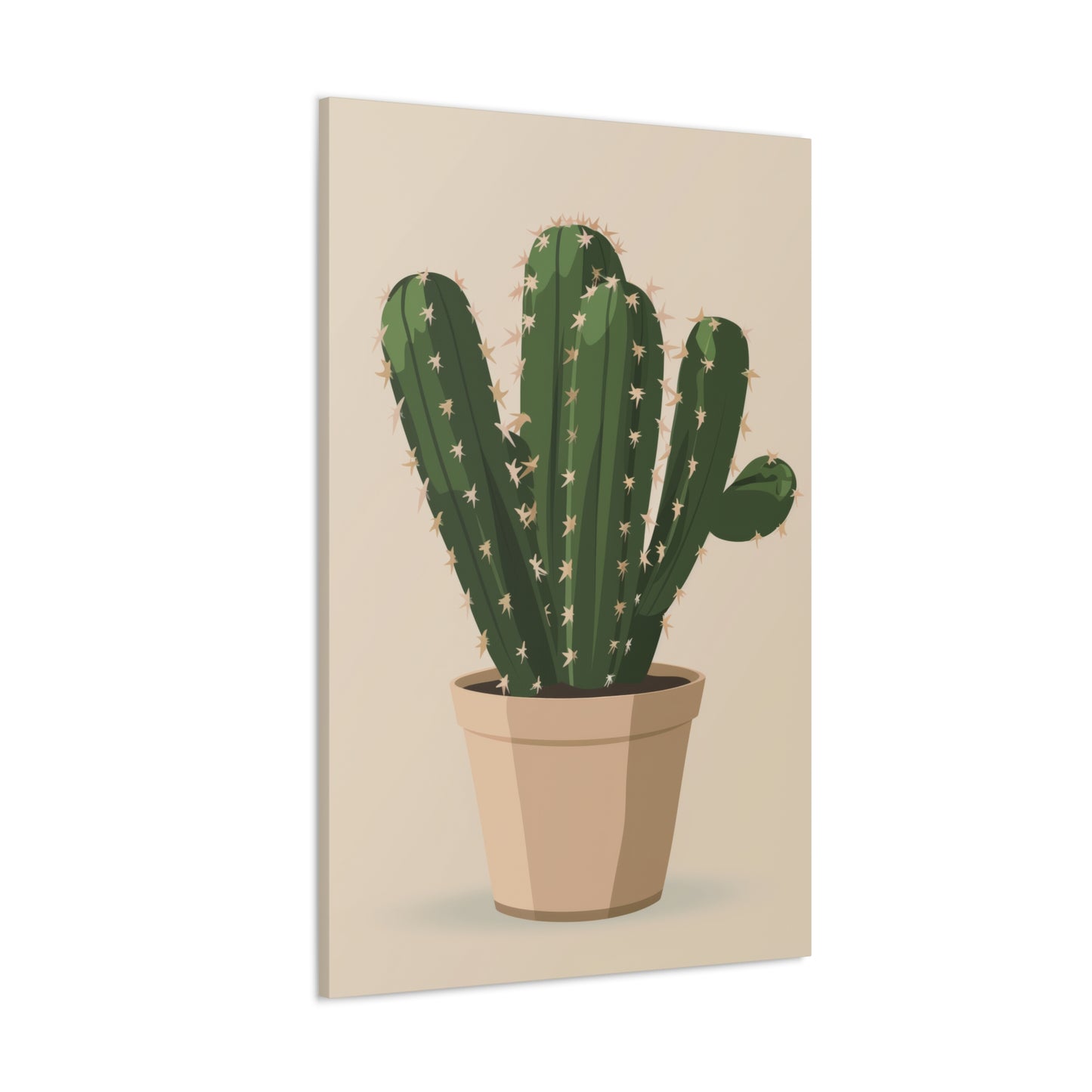 Cactus Plant - Illustration Canvas Gallery Wraps