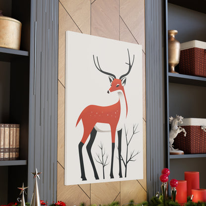 deer Digital Illustration Canvas Gallery Wraps