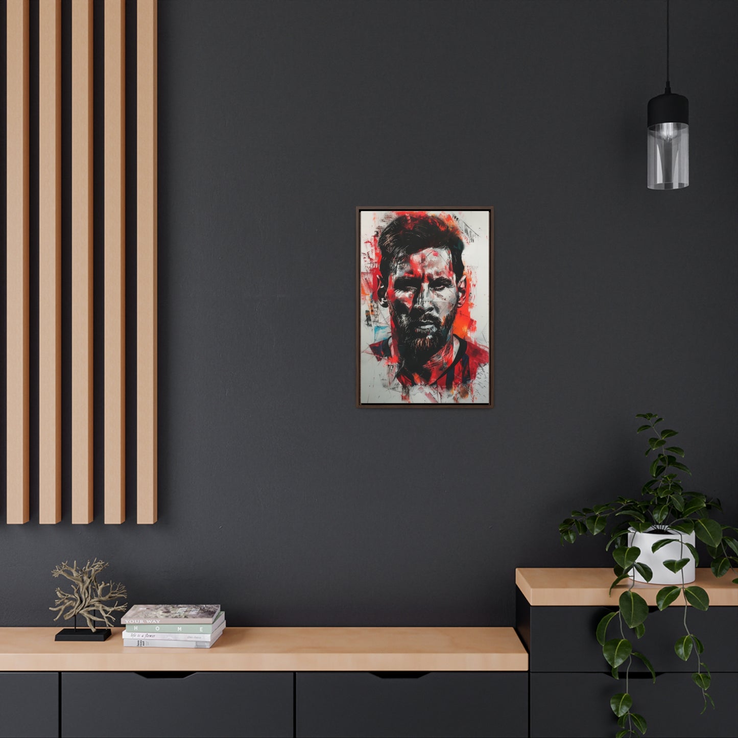 Lionel Messi Abstract Illustration - Canvas Print with frames