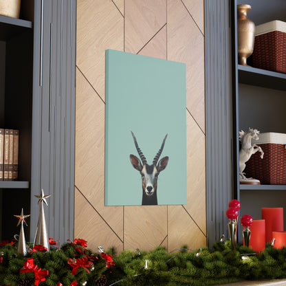 Antelope with Antlers Digital Illustration Canvas Gallery Wraps