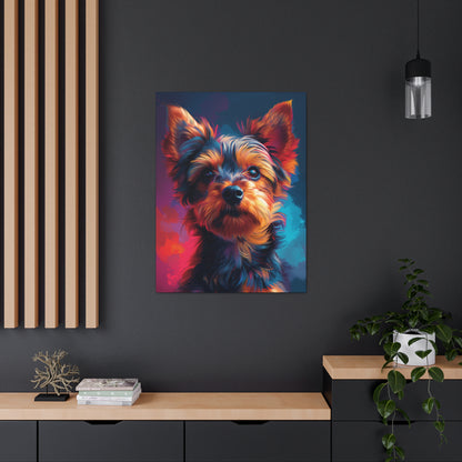 Terrier Dog - Abstract Illustration Canvas Gallery Wraps