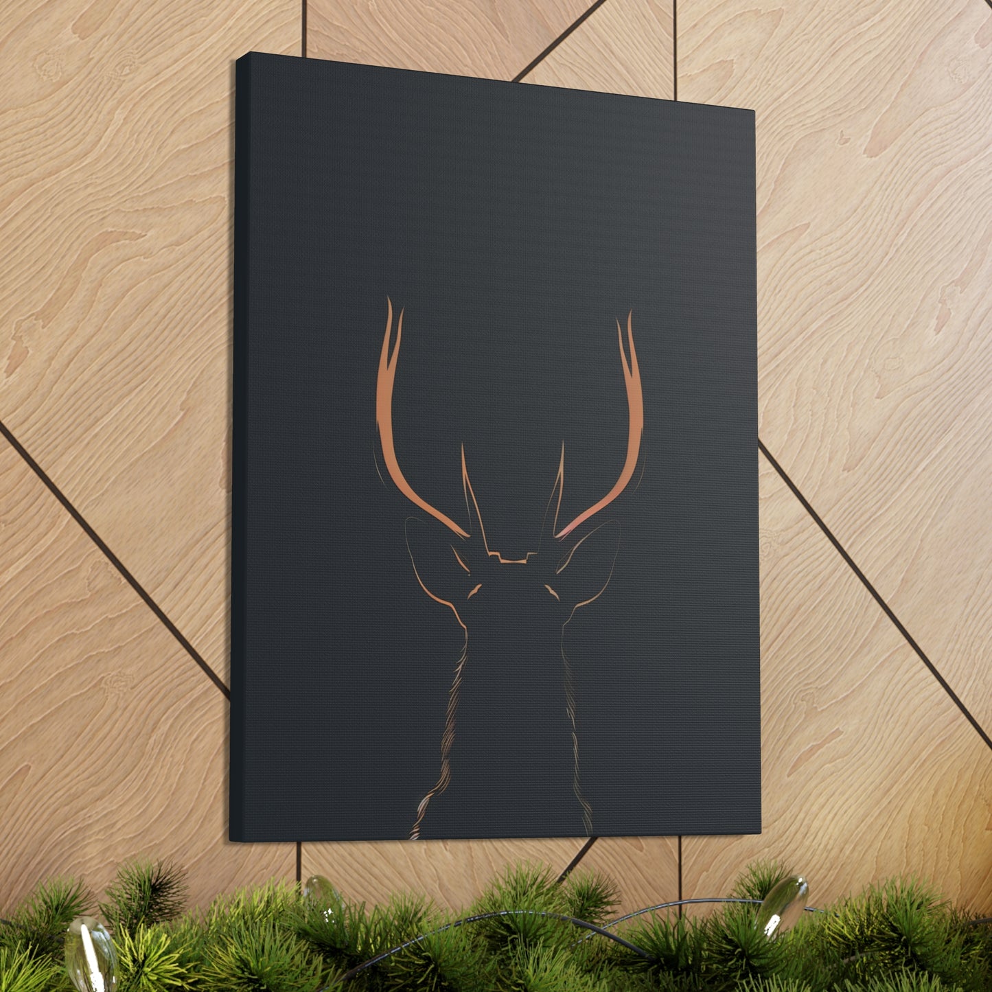 Reindeer antlers  Digital Illustration Canvas Gallery Wraps