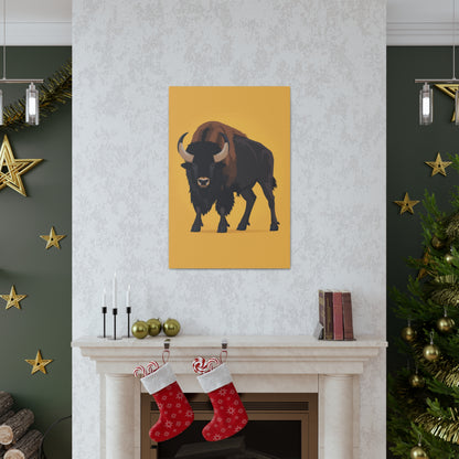 Bison - Digital Illustration Canvas Gallery Wraps