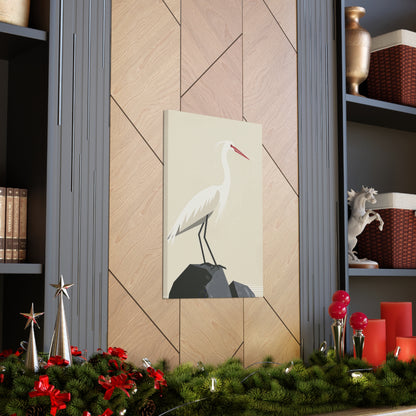 Stork Digital Illustration Canvas Gallery Wraps