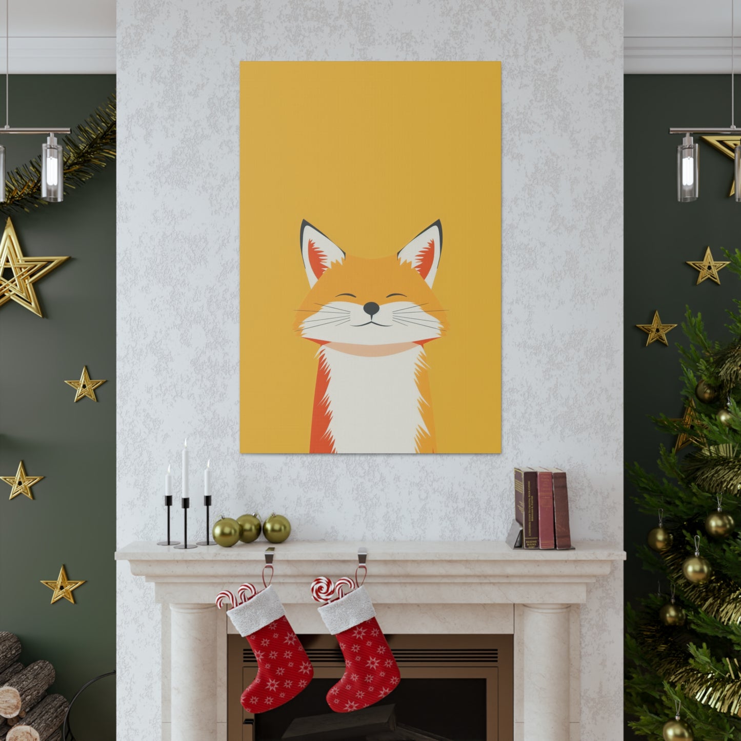 Fox Digital Illustration Canvas Gallery Wraps