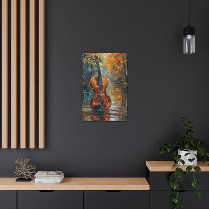 guitar in water Digital Oil Painting Print Canvas Gallery Wraps