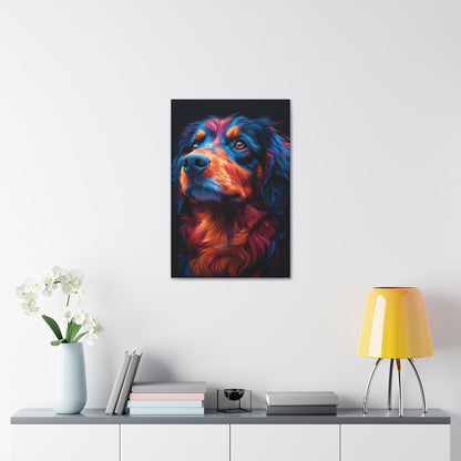 Retriever Dog - Illustration Canvas Gallery Wraps