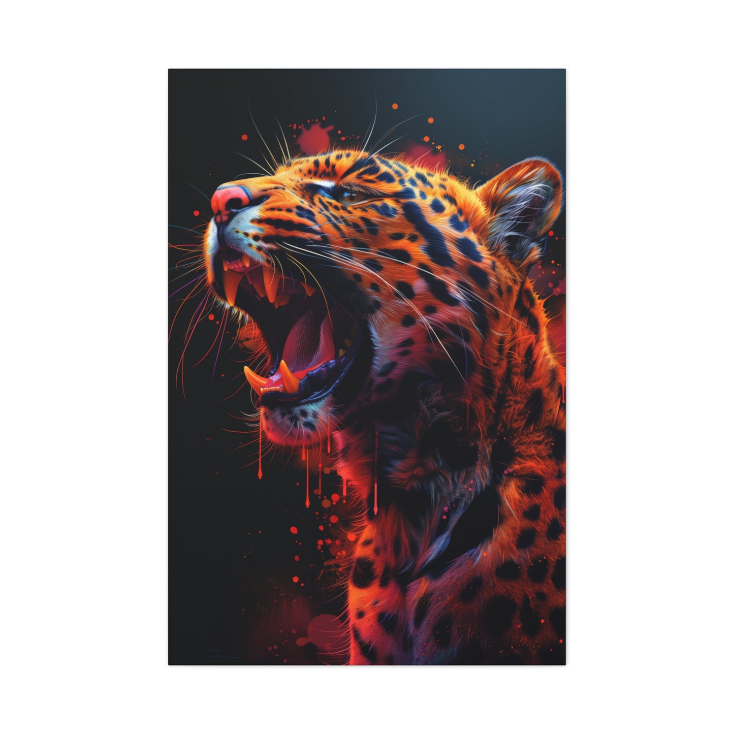 Cheetah - Illustration Canvas Gallery Wraps