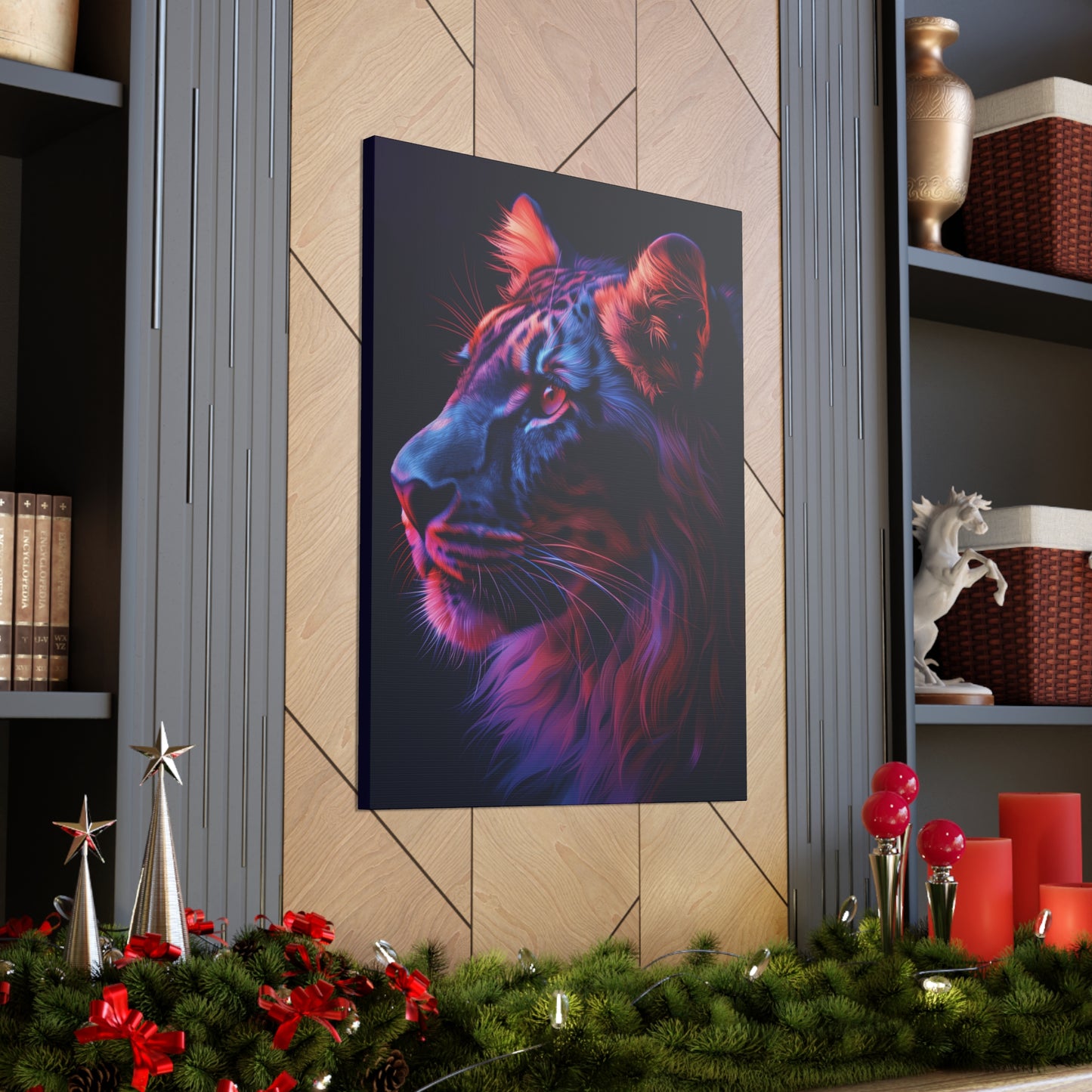 Lion - Illustration  Canvas Gallery Wraps