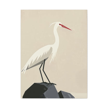 Stork Digital Illustration Canvas Gallery Wraps