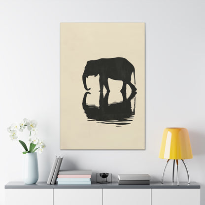 Elephant  Digital Illustration Canvas Gallery Wraps