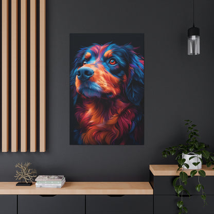 Retriever Dog - Illustration Canvas Gallery Wraps