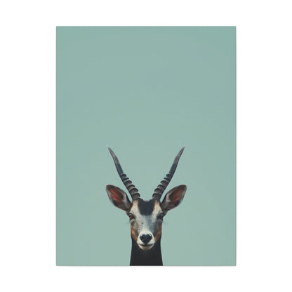 Antelope with Antlers Digital Illustration Canvas Gallery Wraps