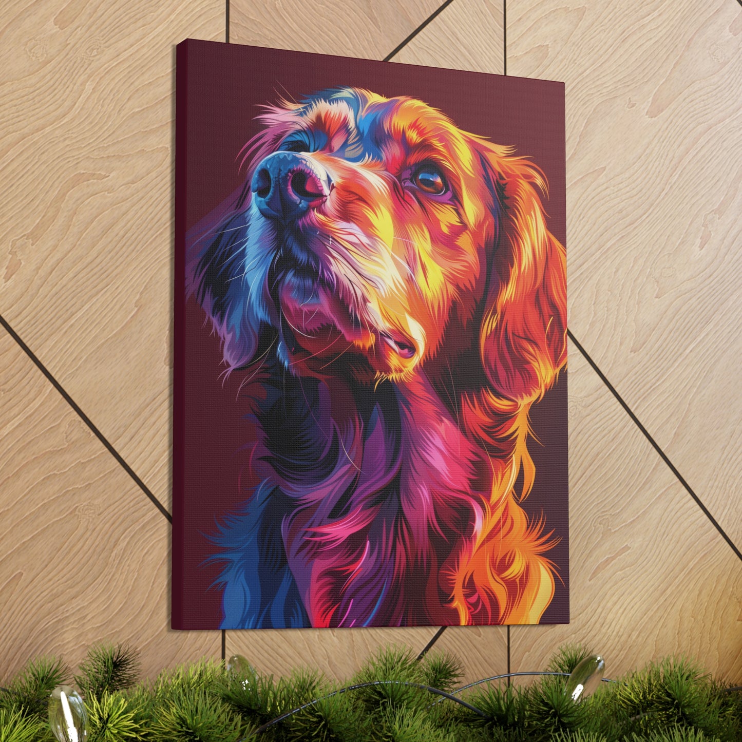 Labrador Dog - Abstract Illustration Canvas Gallery Wraps