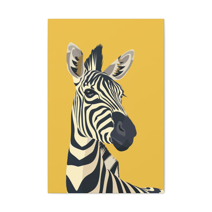 Zebra Digital Illustration Canvas Gallery Wraps