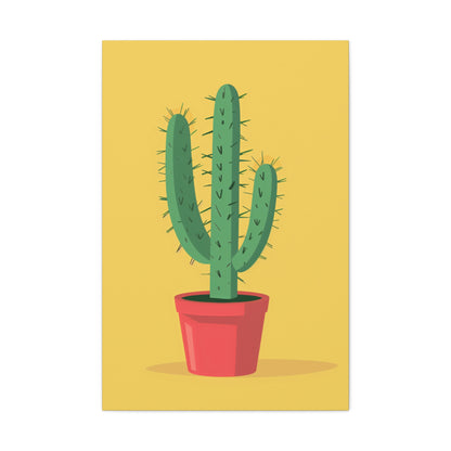 Cactus Plant - Illustration Canvas Gallery Wraps