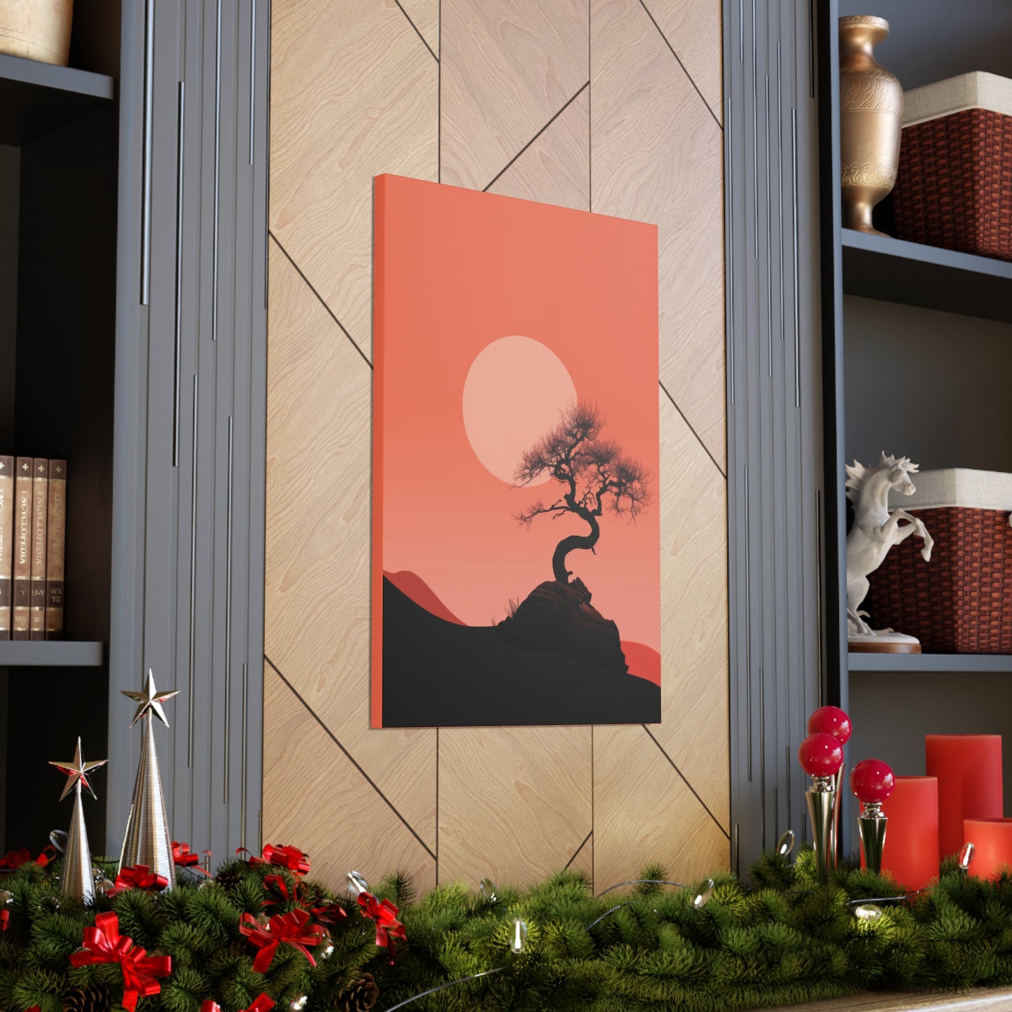 Bonsai Tree - Illustration Canvas Gallery Wraps