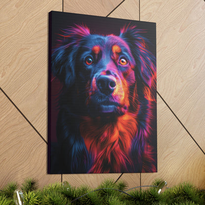 Labrador Dog - Abstract Illustration Canvas Gallery Wraps