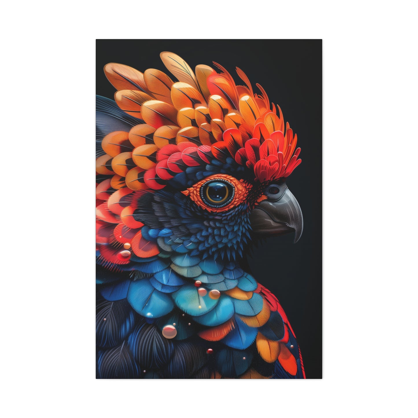 Beautiful Bird - Abstract Illustration Canvas Gallery Wraps