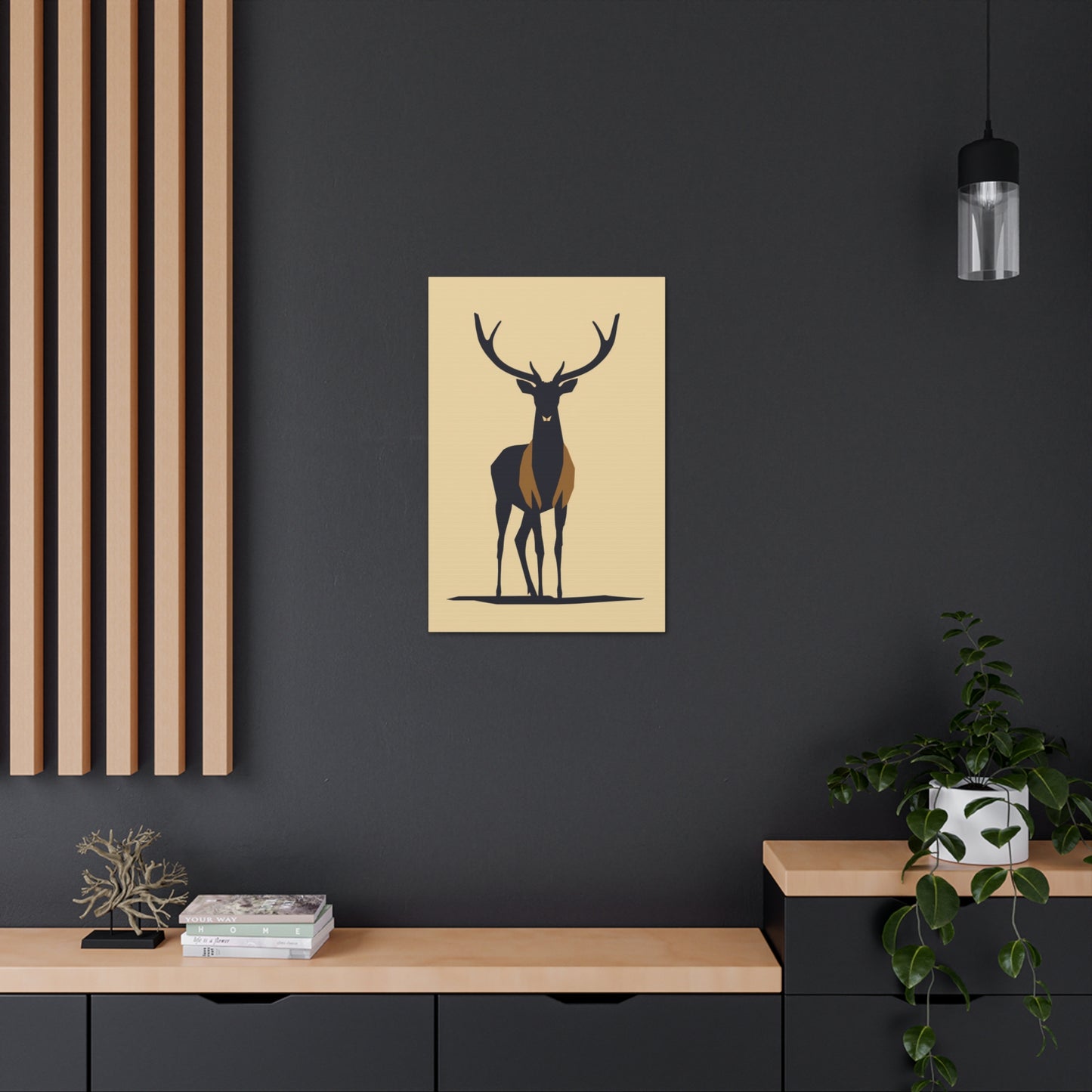 Reindeer - Digital Illustration Canvas Gallery Wraps