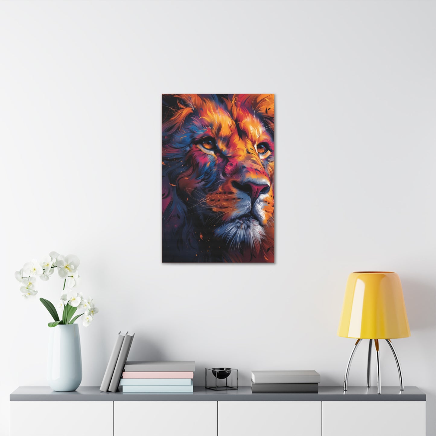 Lion - Illustration Canvas Gallery Wraps