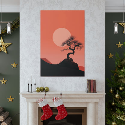 Bonsai Tree - Illustration Canvas Gallery Wraps