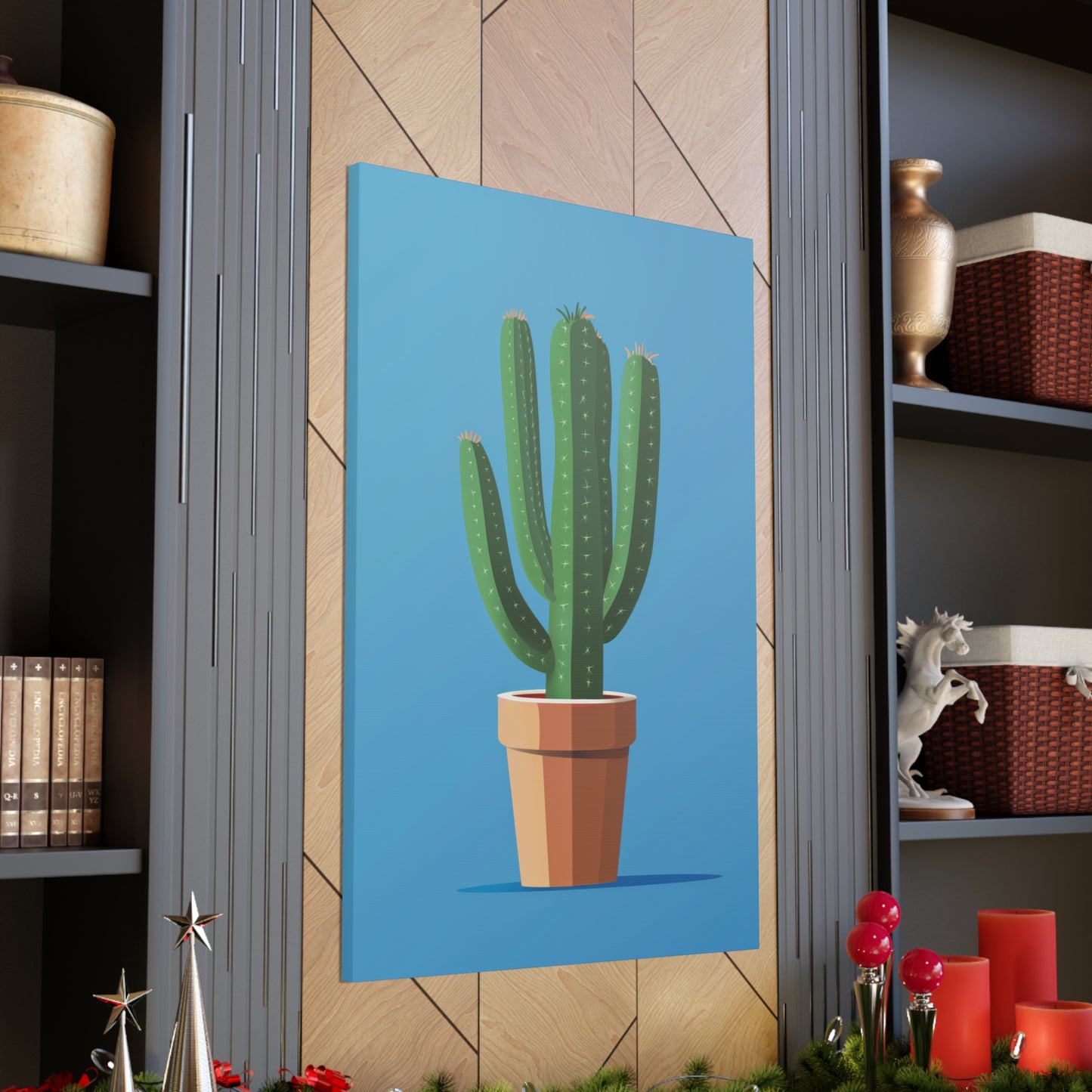 Cactus Plant - Illustration Canvas Gallery Wraps