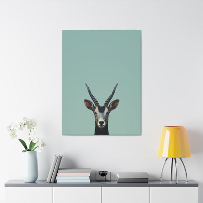 Antelope with Antlers Digital Illustration Canvas Gallery Wraps