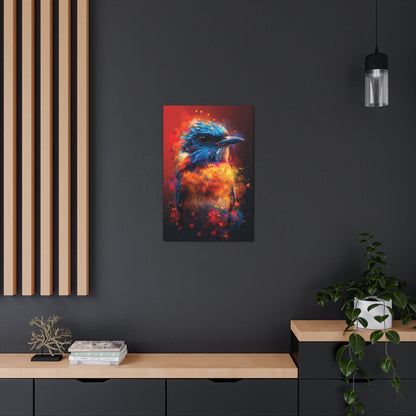 Bird Abstract - Illustration Canvas Gallery Wraps