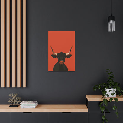 Bull Digital Illustration Canvas Gallery Wraps